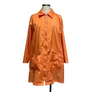 Vintage Diane Von Furstenberg Womens Size M Orange Windbreaker